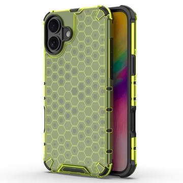 Carcasa Híbrida Honeycomb Armored para iPhone 16 - Verde