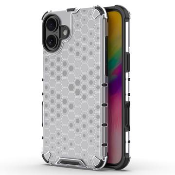 Carcasa Híbrida Honeycomb Armored para iPhone 16 - Gris