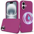 Funda de Silicona Líquida para iPhone 16 - Compatible con MagSafe - Púrpura