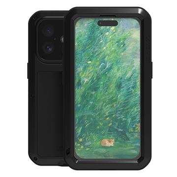 Funda Híbrida Love Mei Powerful para iPhone 16 - Negro