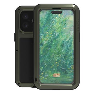 Funda Híbrida Love Mei Powerful para iPhone 16 - Verde