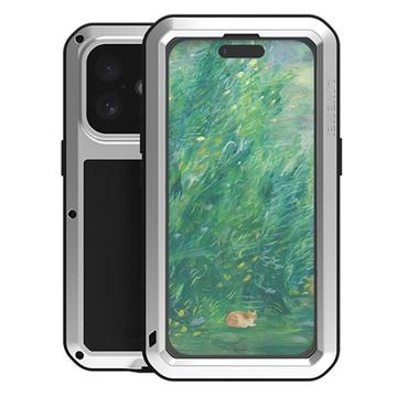 Funda Híbrida Love Mei Powerful para iPhone 16 - Plateado
