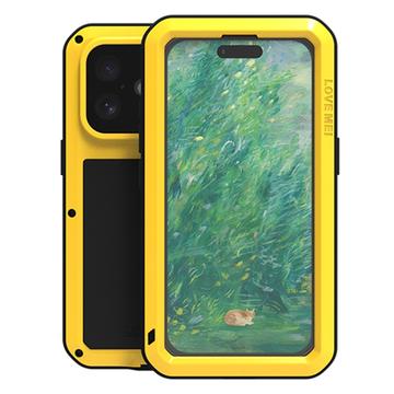Funda Híbrida Love Mei Powerful para iPhone 16 - Amarillo