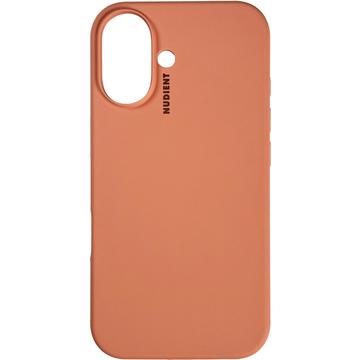 Funda de silicona iPhone 16 Base Nudiente - Naranja melocotón