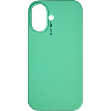 Funda de silicona iPhone 16 Base Nudiente - Verde Menta