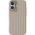 Funda iPhone 16 Nudient Bold - Compatible con MagSafe - Beige Lino