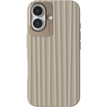 Funda iPhone 16 Nudient Bold - Compatible con MagSafe - Beige Lino
