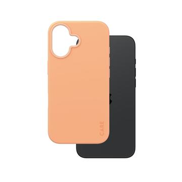 Funda PanzerGlass Care Fearlessly Fashionable para iPhone 16 - Compatible con MagSafe - Peachy
