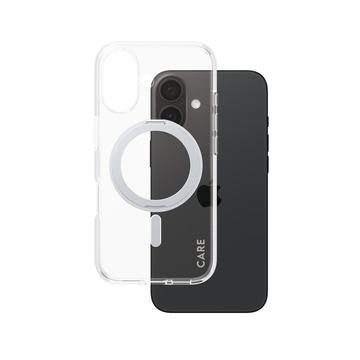 Funda PanzerGlass Care Kickstand para iPhone 16 - Compatible con MagSafe - Plata
