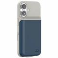 Carcasa con Batería de Reserva para iPhone 16 Plus - 7000mAh - Azul Oscuro / Gris