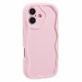 Funda TPU Candy Color Wavy para iPhone 16 Plus - Rosa
