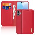 Funda de Cuero Dux Ducis Hivo para iPhone 16 Plus - Estilo Cartera