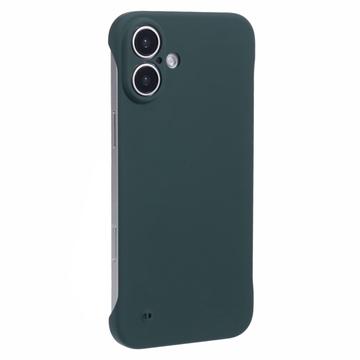 Carcasa de Plástico Sin Marco para iPhone 16 Plus - Verde Oscuro