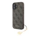 Carcasa Híbrida Guess 4G Charms Collection para iPhone 16 Plus