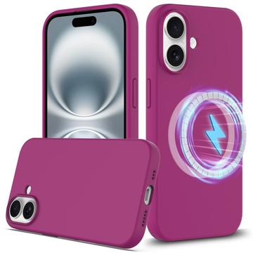Funda de Silicona Líquida para iPhone 16 Plus - Compatible con MagSafe - Púrpura