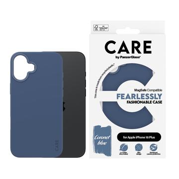 Funda de moda PanzerGlass Care Fearlessly para iPhone 16 Plus - Compatible con MagSafe - Azul