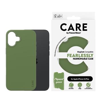 Funda PanzerGlass Care Fearlessly Fashionable para iPhone 16 Plus - Compatible con MagSafe - Verde