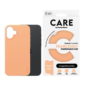 Funda PanzerGlass Care Fearlessly Fashionable para iPhone 16 Plus - Compatible con MagSafe - Peachy