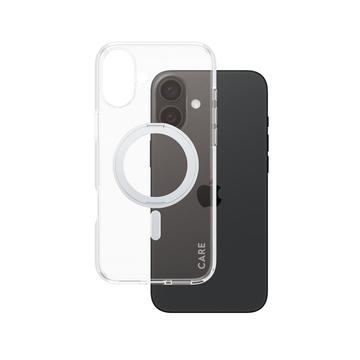 Funda PanzerGlass Care Kickstand para iPhone 16 Plus - Compatible con MagSafe - Plata