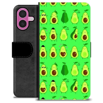 Funda Cartera Premium para iPhone 16 Plus - Diseño de Aguacates
