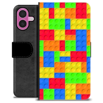 Funda Cartera Premium para iPhone 16 Plus - Bloques