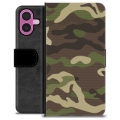 Funda Cartera Premium para iPhone 16 Plus - Camuflaje