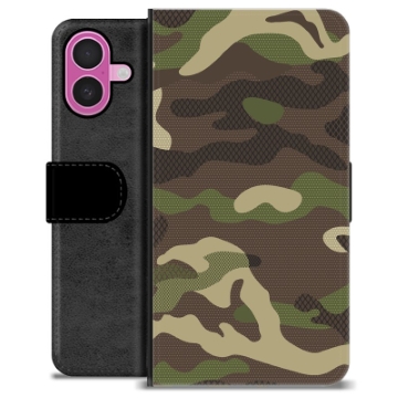 Funda Cartera Premium para iPhone 16 Plus - Camuflaje