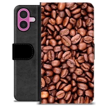 Funda Cartera Premium para iPhone 16 Plus - Granos de Café