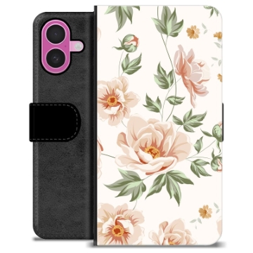 Funda Cartera Premium para iPhone 16 Plus - Floral