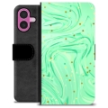 Funda Cartera Premium para iPhone 16 Plus - Menta Verde