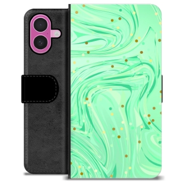 Funda Cartera Premium para iPhone 16 Plus - Menta Verde