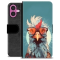 Funda Cartera Premium para iPhone 16 Plus - Gallina