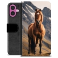Funda Cartera Premium para iPhone 16 Plus - Caballo