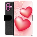 Funda Cartera Premium para iPhone 16 Plus - Amor
