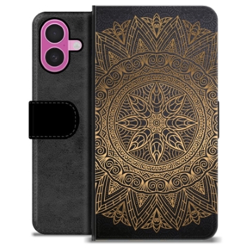 Funda Cartera Premium para iPhone 16 Plus - Mandala