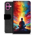 Funda Cartera Premium para iPhone 16 Plus - Meditación