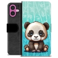 Funda Cartera Premium para iPhone 16 Plus - Panda