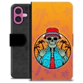 Funda Cartera Premium para iPhone 16 Plus - Verano Esquelético