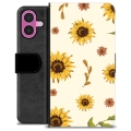 Funda Cartera Premium para iPhone 16 Plus - Girasol