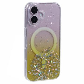 Funda MagSafe para iPhone 16 Plus Sparkle Glow - Amarillo