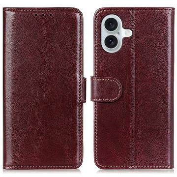 Funda de cartera con cierre magnético para iPhone 16 Plus