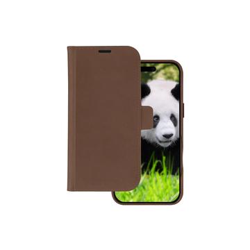 Funda de cuero tipo billetera dbramante1928 Lynge MagSafe 2-en-1 para iPhone 16 Plus  - Tan