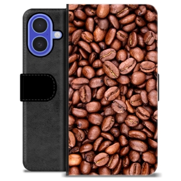 Funda Cartera Premium para iPhone 16 - Granos de Café