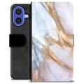 Funda Cartera Premium para iPhone 16 - Mármol Elegante