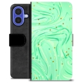 Funda Cartera Premium para iPhone 16 - Menta Verde
