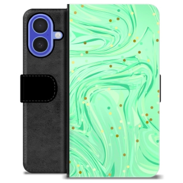 Funda Cartera Premium para iPhone 16 - Menta Verde