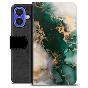 Funda Cartera Premium para iPhone 16 - Mármol Jade