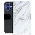 Funda Cartera Premium para iPhone 16 - Mármol