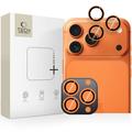 iPhone 16 Pro/16 Pro Max/17 Pro/17 Pro Max Tech-Protect Cam Ring Fit+ Lente de cámara - Naranja