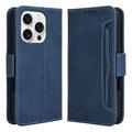Funda tipo billetera con tarjetero para iPhone 16 Pro - Azul